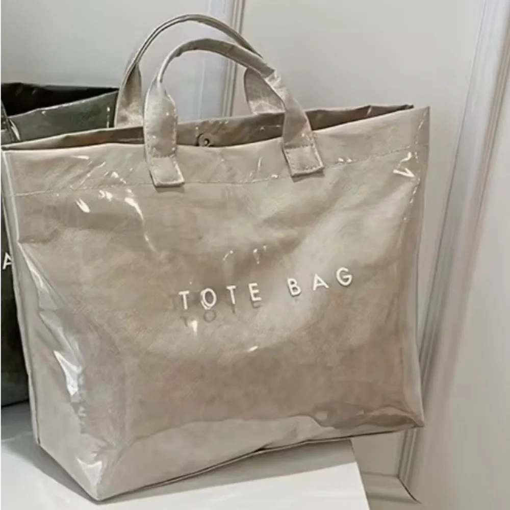 Brand New Elegant Cream Tote Bag~ 11.42 inch height & 13.39inch length - Picture 1 of 3